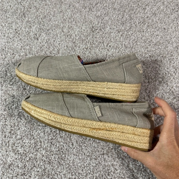 BOBS by Skechers Women’s Wedge Shoes – Taupe Canvas, Size 8 - Picture 7 of 8